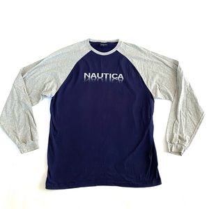 Nautica Long Sleeve Logo Tee